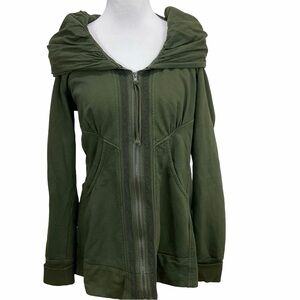 Prairie Underground Green Hooded Zip-Up Jacket